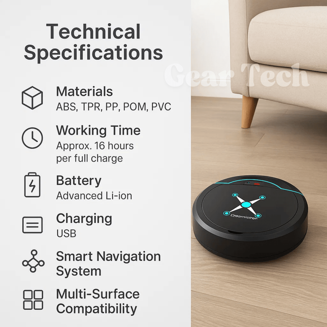 Automatischer Saugroboter mit intelligenter Navigations- und Wischfunktion