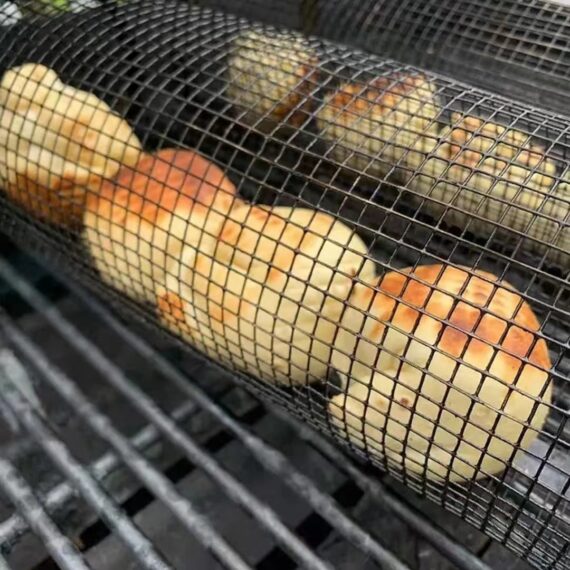 Barbecue Edelstahl-Drahtgeflecht-Zylinder | Karnz