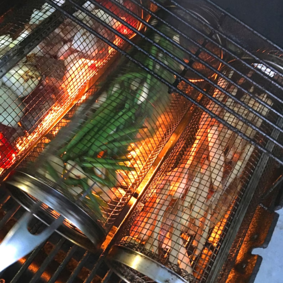 Barbecue Edelstahl-Drahtgeflecht-Zylinder | Karnz