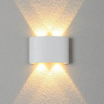 Wasserdichte LED-Wandleuchte aus Aluminium und Acryl für Terrassen