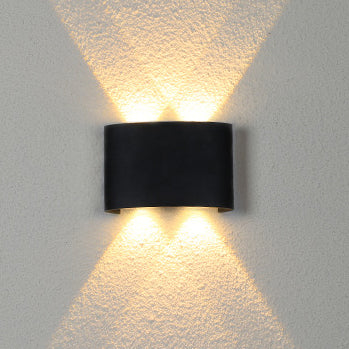 Wasserdichte LED-Wandleuchte aus Aluminium und Acryl für Terrassen