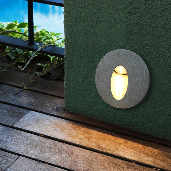 Runde quadratische wasserdichte LED-Wandleuchte aus Aluminium für Flure