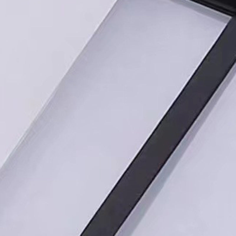Rechteckige, wasserdichte LED-Wandleuchte aus Aluminium und Acryl für Terrassen