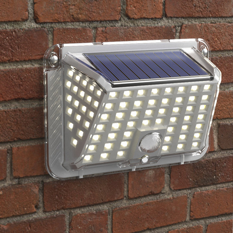 Moderne Einfachheit Solar Wasserdicht Dreieck Silikon ABS PC LED Außen Wand Leuchte Lampe Für Außenpatio | Karnz
