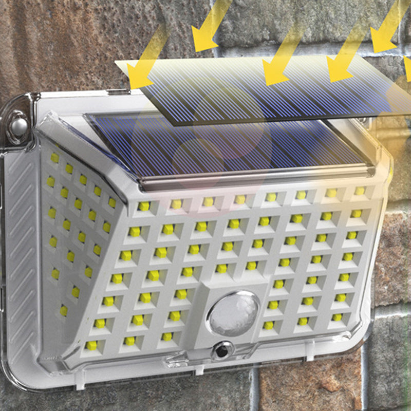 Moderne Einfachheit Solar Wasserdicht Dreieck Silikon ABS PC LED Außen Wand Leuchte Lampe Für Außenpatio | Karnz