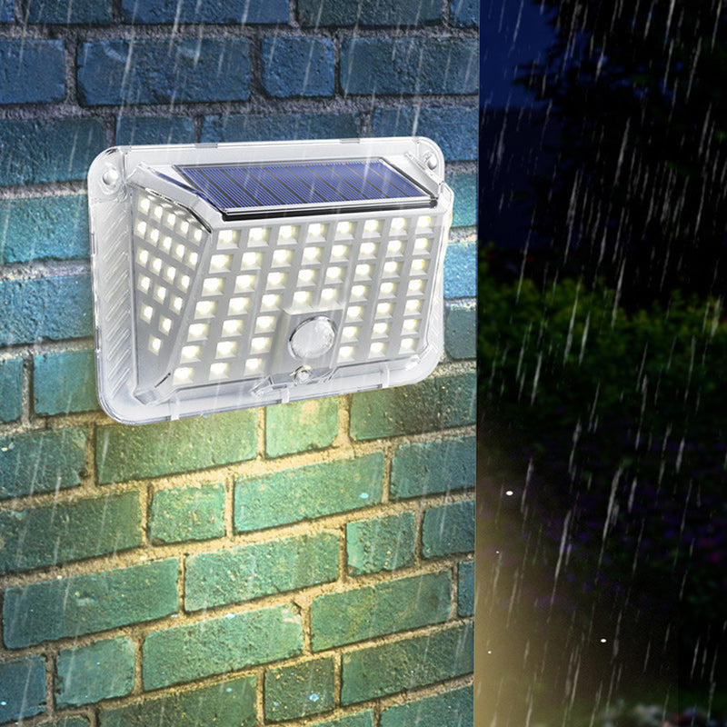 Moderne Einfachheit Solar Wasserdicht Dreieck Silikon ABS PC LED Außen Wand Leuchte Lampe Für Außenpatio | Karnz