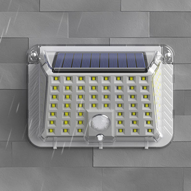Moderne Einfachheit Solar Wasserdicht Dreieck Silikon ABS PC LED Außen Wand Leuchte Lampe Für Außenpatio | Karnz