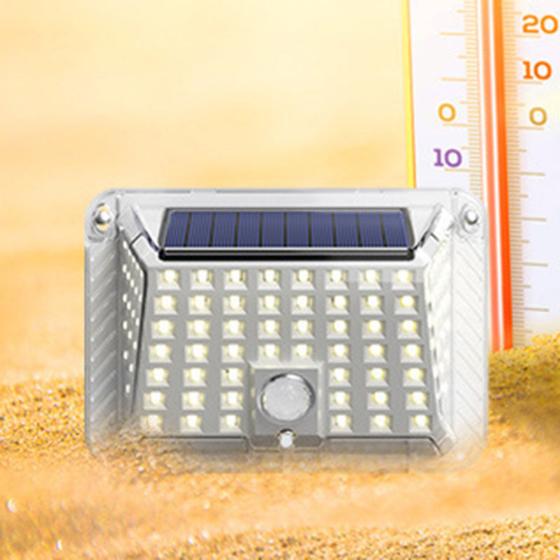 Moderne Einfachheit Solar Wasserdicht Dreieck Silikon ABS PC LED Außen Wand Leuchte Lampe Für Außenpatio | Karnz