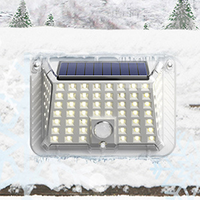 Moderne Einfachheit Solar Wasserdicht Dreieck Silikon ABS PC LED Außen Wand Leuchte Lampe Für Außenpatio | Karnz
