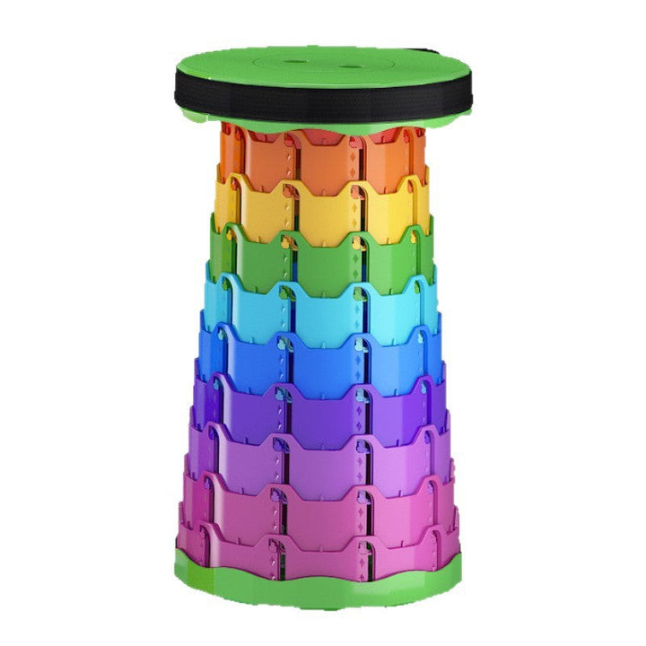 Moderner Minimalistischer Zylindrischer PP Erweiterbarer Klapphocker Für Draußen | Karnz