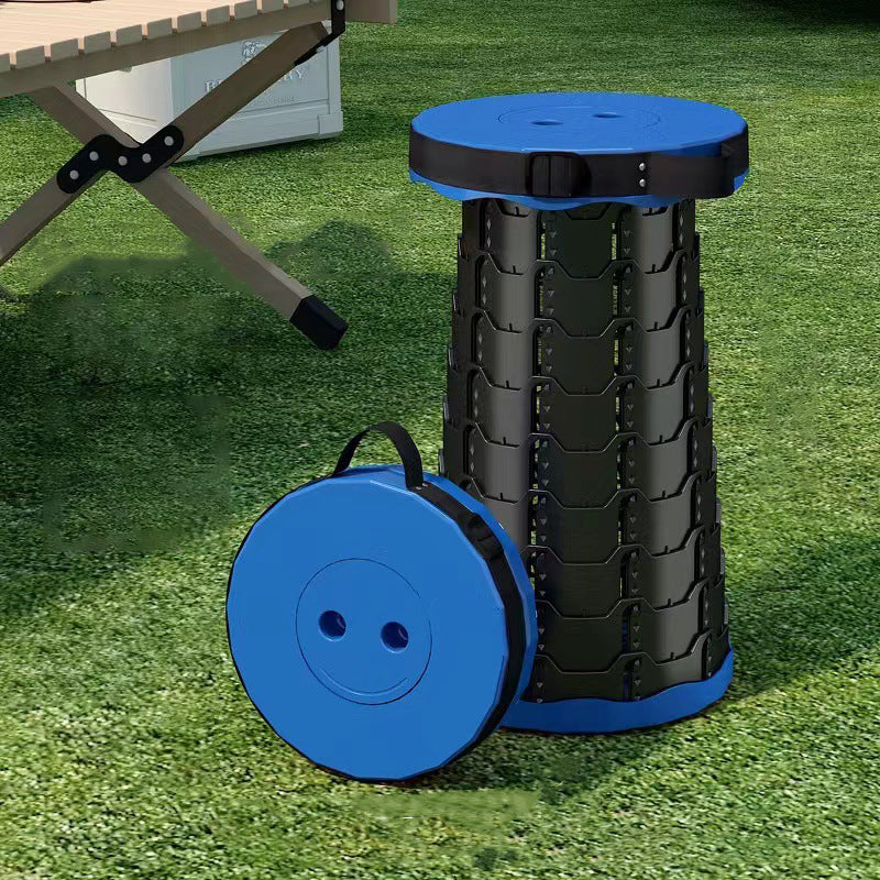 Moderner Minimalistischer Zylindrischer PP Erweiterbarer Klapphocker Für Draußen | Karnz