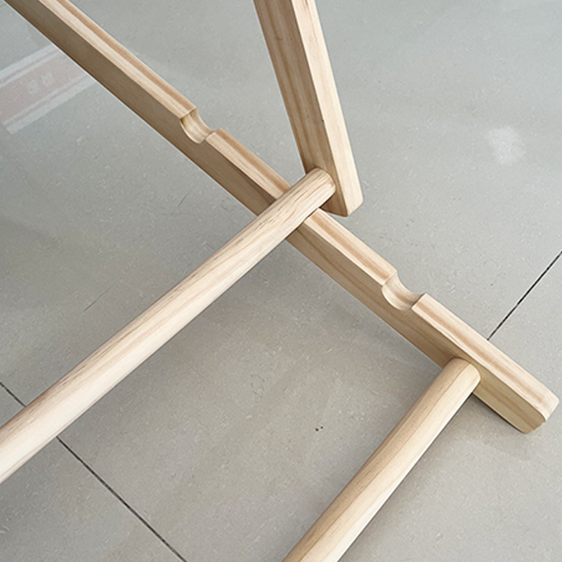 Moderner minimalistischer rechteckiger Oxford-Stoff solider Kiefernholz Outdoor-Strandstuhl faltbarer Liegestuhl mit Rückenlehne für den Außenbereich | Karnz