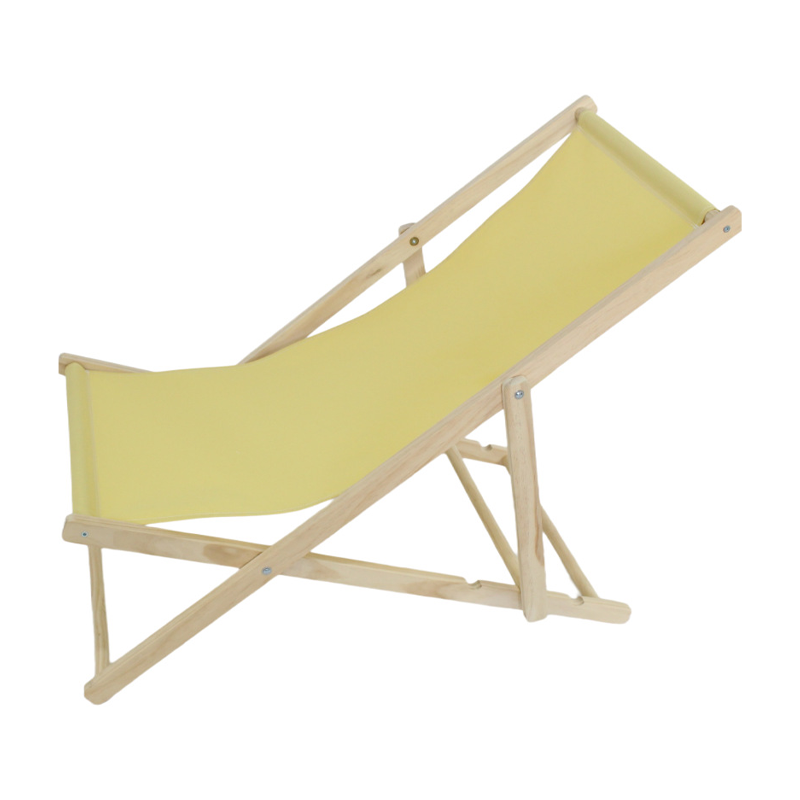 Moderner minimalistischer rechteckiger Oxford-Stoff solider Kiefernholz Outdoor-Strandstuhl faltbarer Liegestuhl mit Rückenlehne für den Außenbereich | Karnz