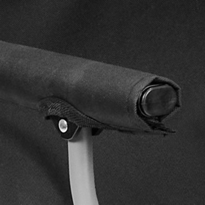 Moderner Minimalistischer Quadratischer Kohlenstoffstahl Oxford-Gewebe Klappbarer Rückenlehne Armlehne Schwarzer Campingstuhl Für Draußen | Karnz