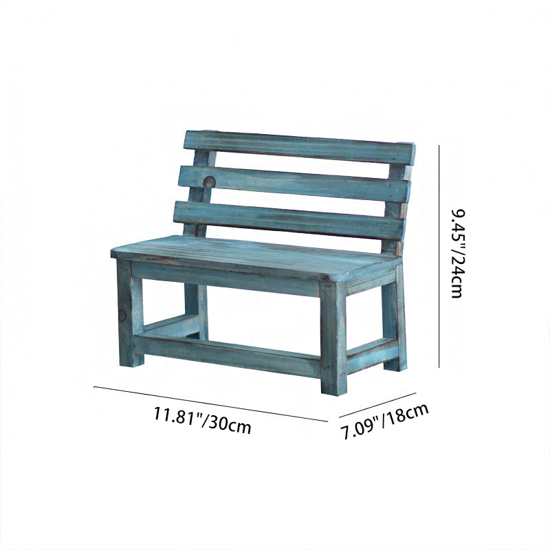 Moderner minimalistischer rechteckiger Massivholz niedriger Hocker mit Rückenlehne dekoratives Cartoon-Design für den Garten | Karnz