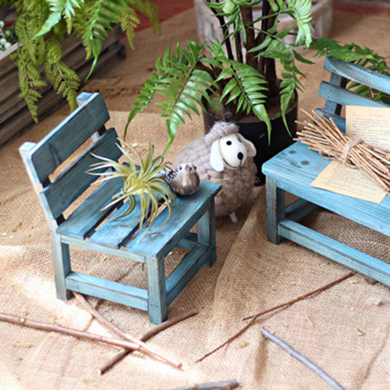 Moderner minimalistischer rechteckiger Massivholz niedriger Hocker mit Rückenlehne dekoratives Cartoon-Design für den Garten | Karnz