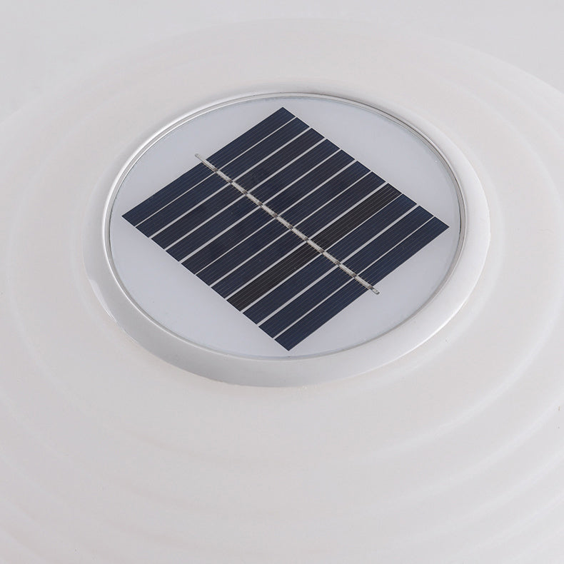 Moderner minimalistischer PE ovaler LED-Solar- und wasserdichter Außenleuchte für Garten und Terrasse | Karnz