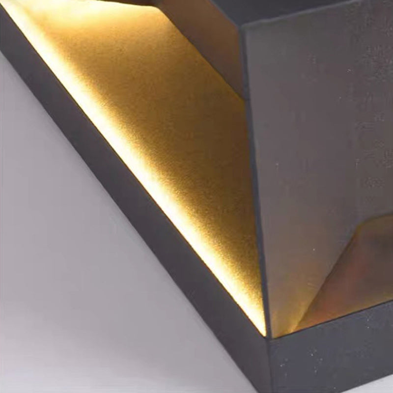 Moderne Minimalistische Edelstahl Quadratische LED Außenleuchte Mit Solar- und wasserdichten Eigenschaften Für Garten, Terrasse, Tor | Karnz