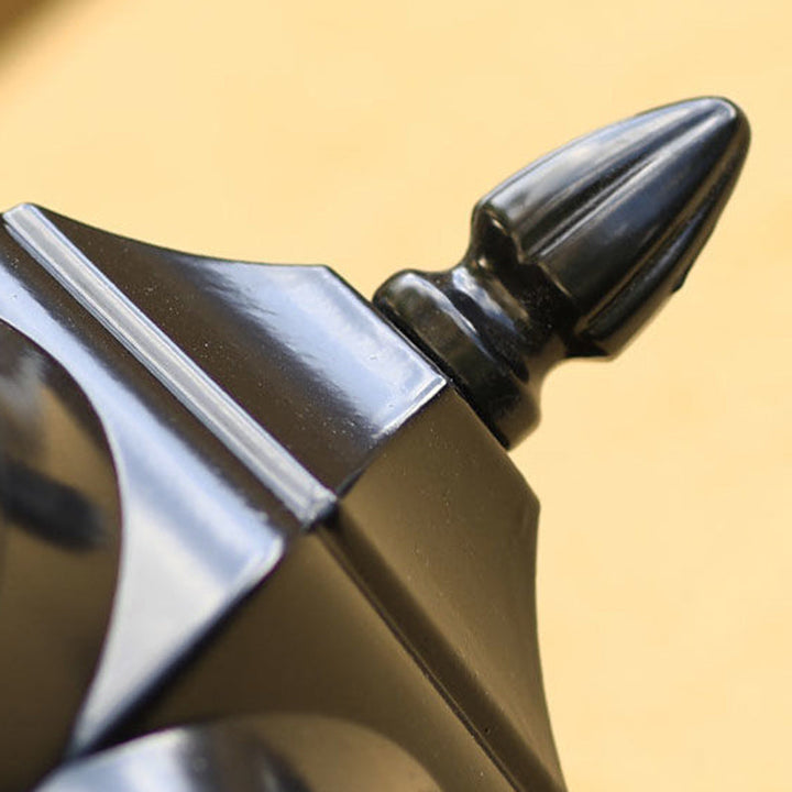 Zeitgenössische nordische Aluminium-Glas gebogene quadratische 1-Licht Wandlampe für außen | Karnz