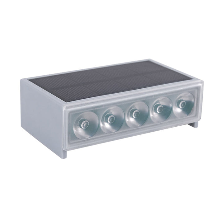Modern Minimalist Solar Waterproof ABS PC Rectangular LED Außenstufenlicht Ideal Für Garten Und Außenpatio | Karnz