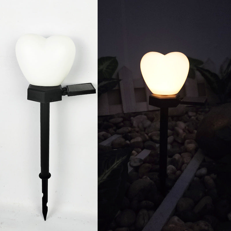 Moderne Art Deco Solar Wasserdicht ABS Kunststoff & Nano Herzförmige Dekorative LED Außenleuchte Landschaftsbeleuchtung Für Garten & Außenpatio | Karnz