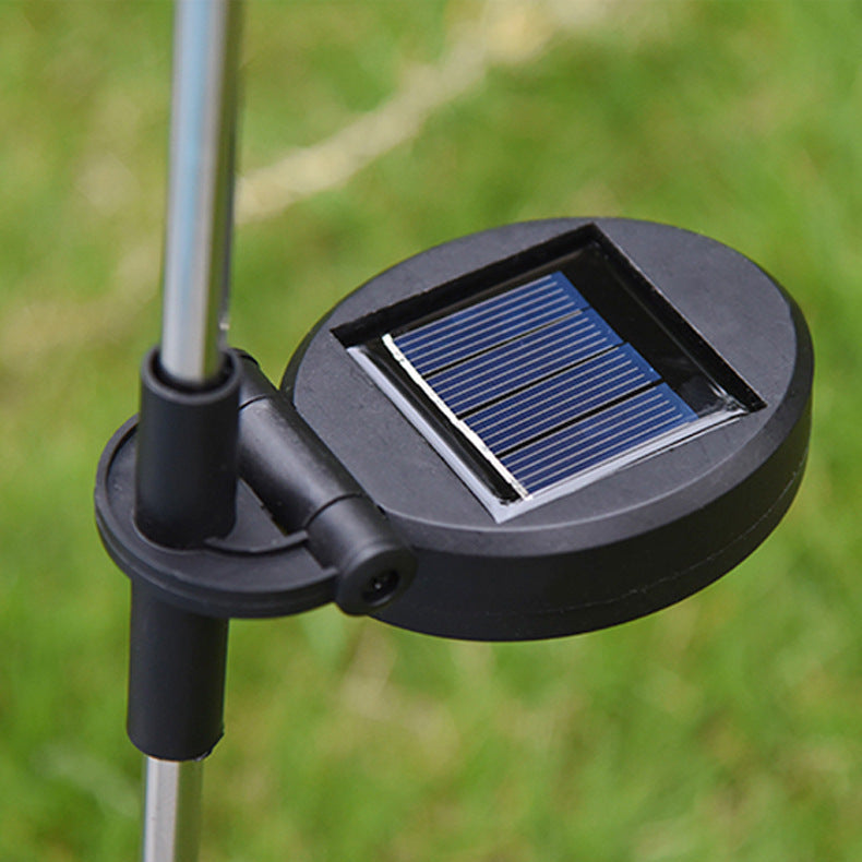 Solarbetriebene, wasserdichte LED-Außenleuchte aus Edelstahl, PC & ABS in Lavendeloptik für Garten und Terrasse
