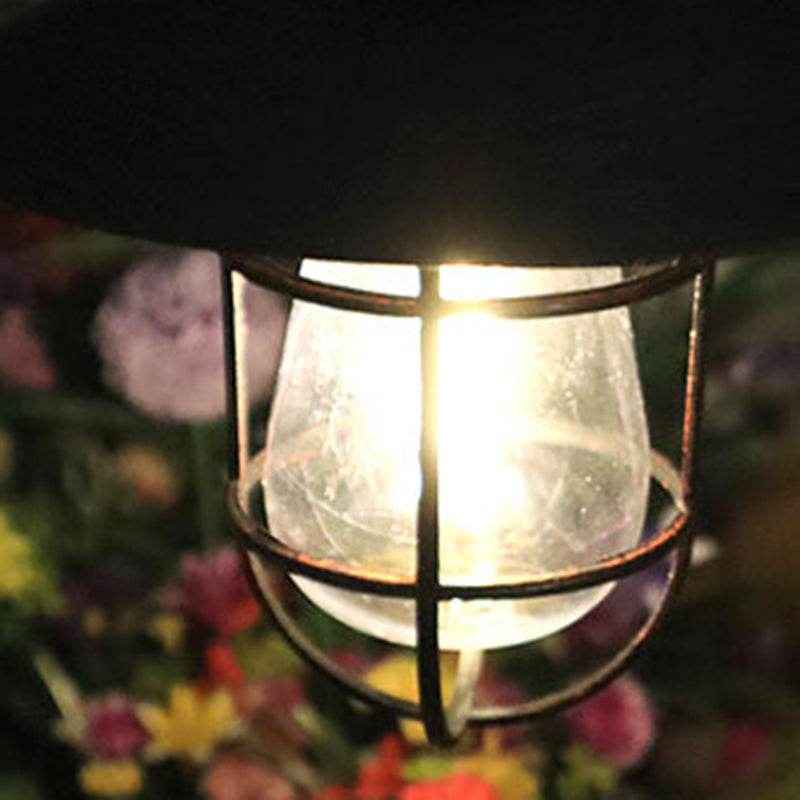 Moderner Minimalistischer Solar Zylinder Hohlraum Eisen Kunststoff LED Außenleuchte Für Garten | Karnz