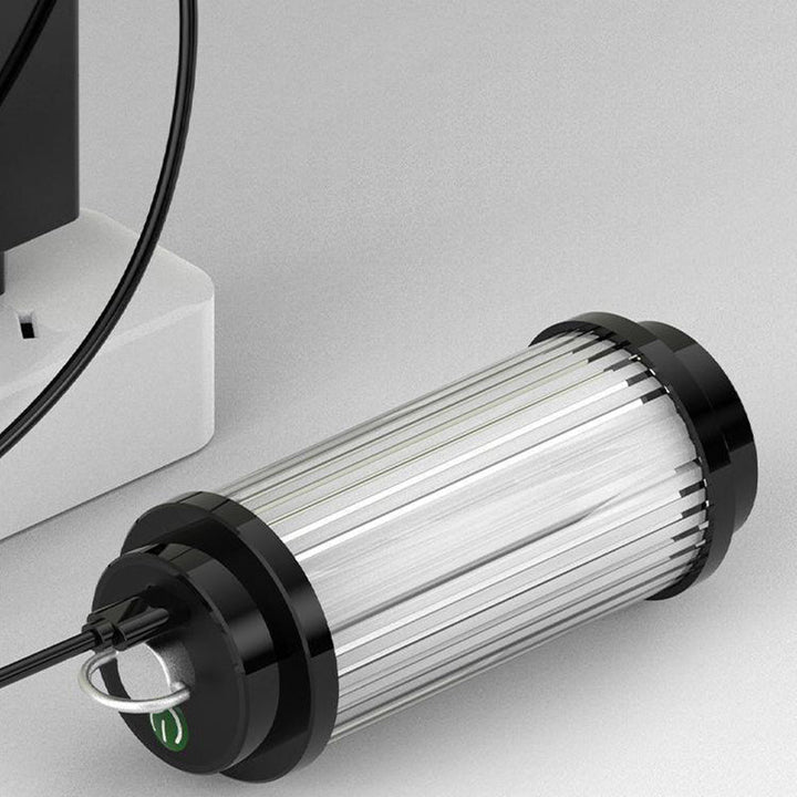 Moderne Minimalistische Tragbare Zylinder Metall ABS USB LED Außenleuchte Für Garten | Karnz