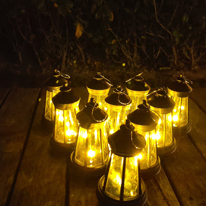 Modern minimalist Solar tragbare runde Turm Eisen LED Außenleuchte für Garten | Karnz