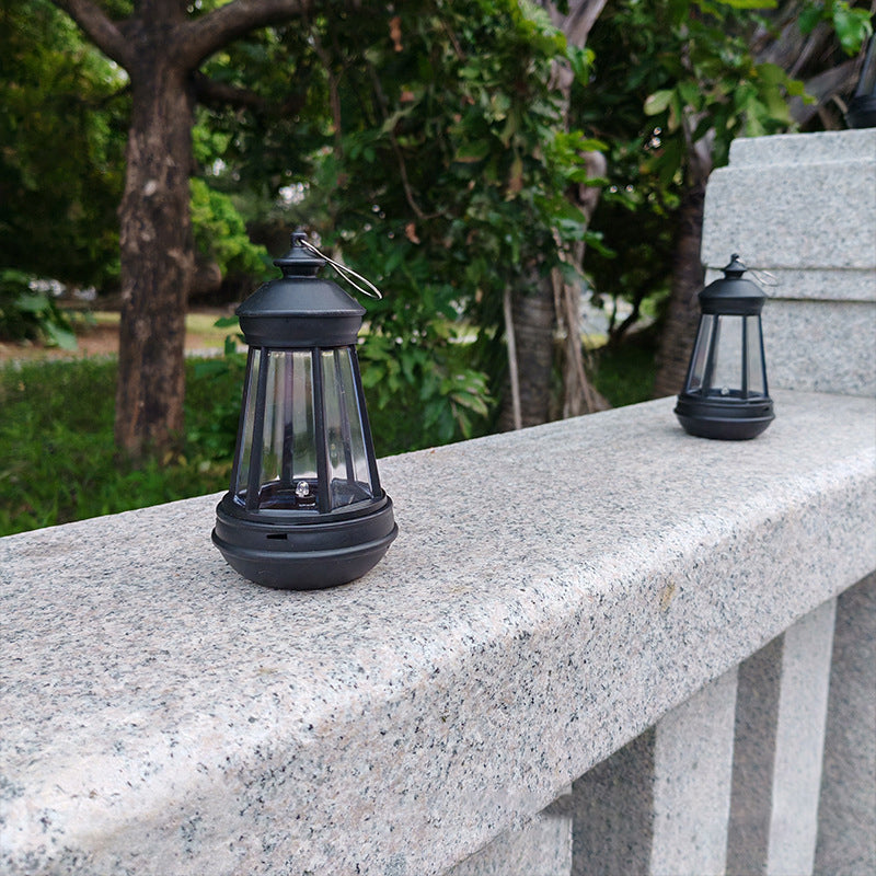 Modern minimalist Solar tragbare runde Turm Eisen LED Außenleuchte für Garten | Karnz