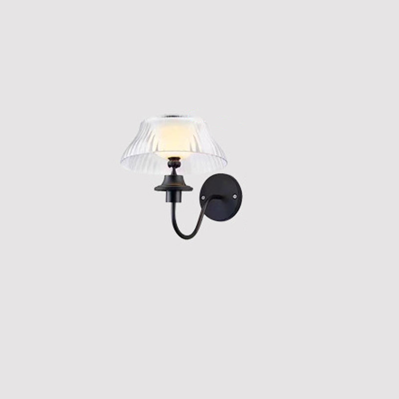 Modern minimalist runde halbe Ball gebogene Stangen Eisen ABS LED Außenwandleuchte für Garten | Karnz