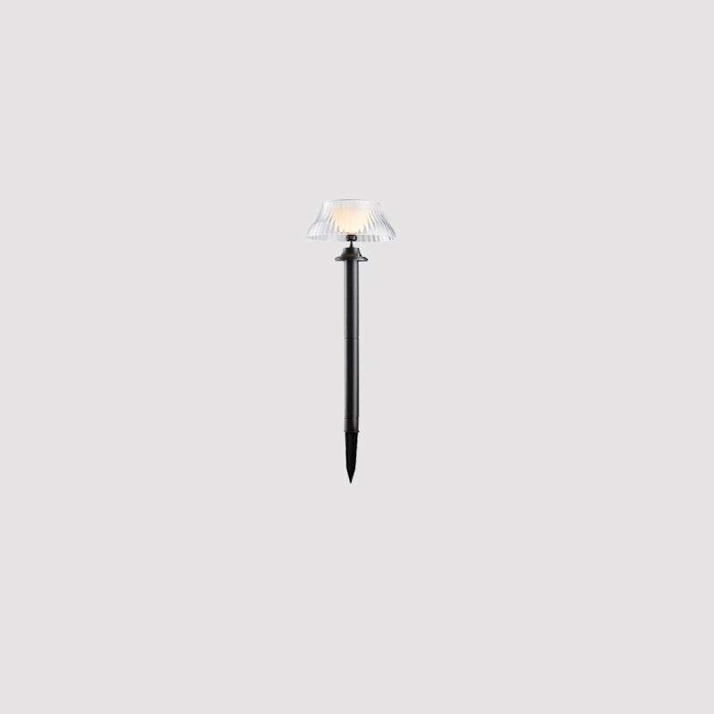 Modern Minimalist Runde Halbkugel Lange Stange Eisen ABS LED Erdstecker Außenlicht Für Garten | Karnz