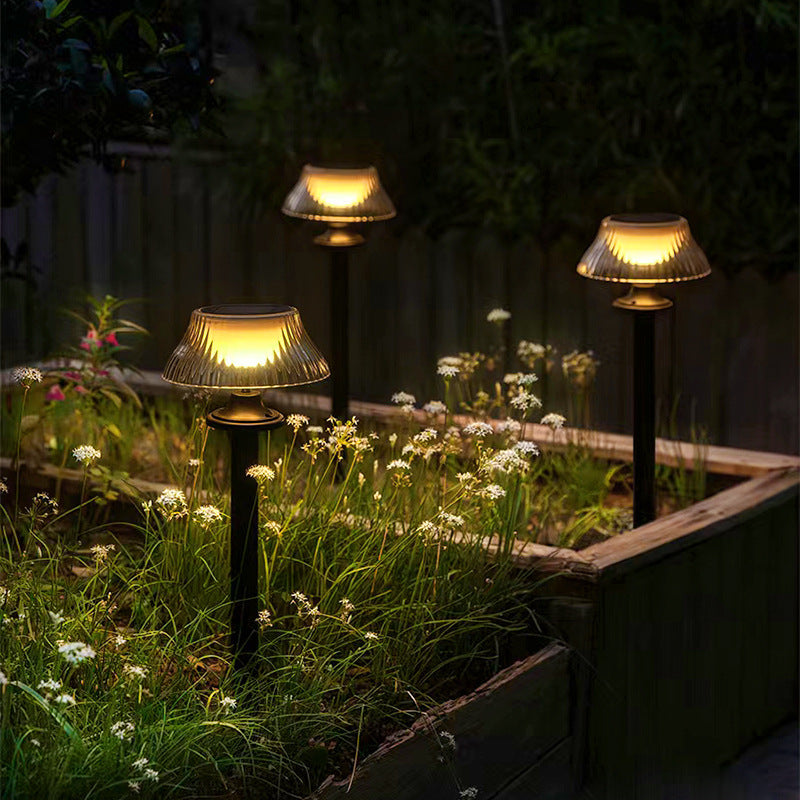 Modern Minimalist Runde Halbkugel Lange Stange Eisen ABS LED Erdstecker Außenlicht Für Garten | Karnz