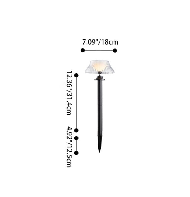 Modern Minimalist Runde Halbkugel Lange Stange Eisen ABS LED Erdstecker Außenlicht Für Garten | Karnz