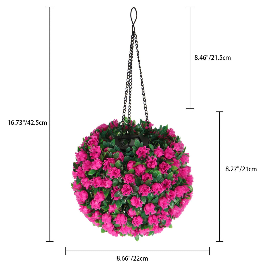 Moderne Art Deco Runde Blumenstrauß Kunststoff LED Außenbeleuchtung für Garten | Karnz