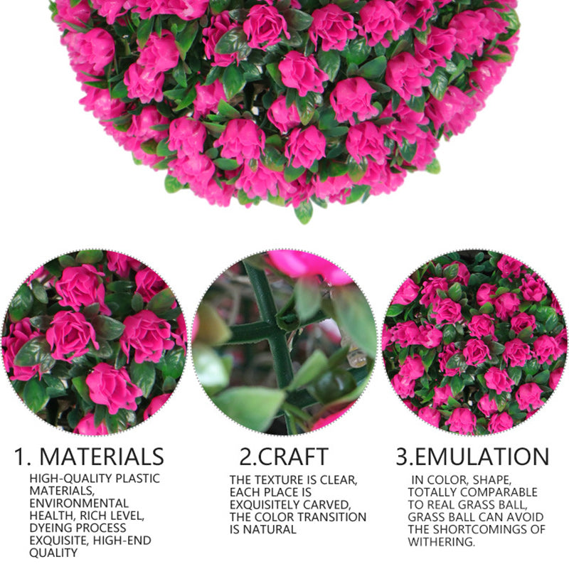 Moderne Art Deco Runde Blumenstrauß Kunststoff LED Außenbeleuchtung für Garten | Karnz