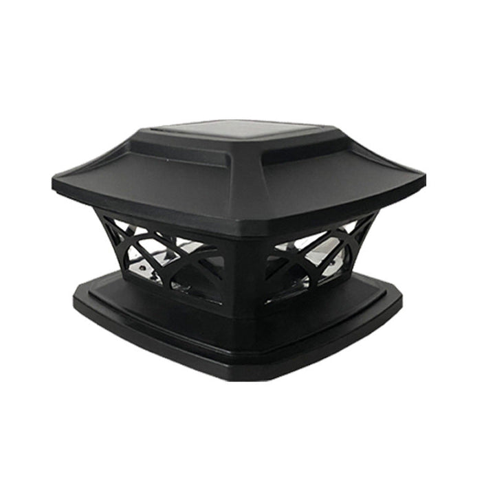 Moderne Einfachheit Quadratisch Kunststoff LED Postkopf Licht Außenlicht Für Garten | Karnz