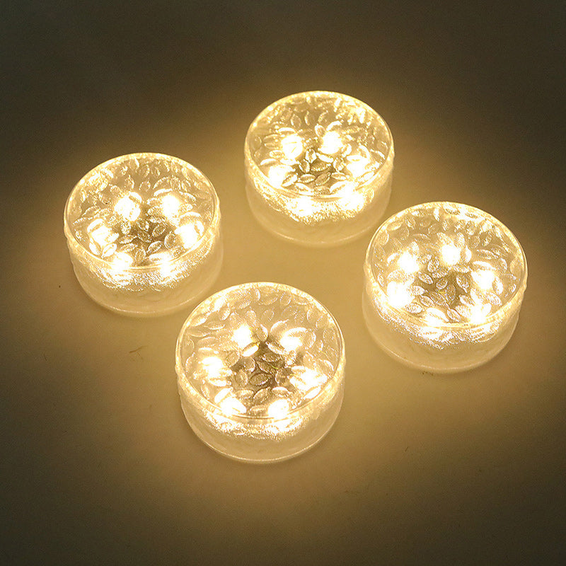 Moderne Minimalistische Solar Runde Eis Ziegel Form Acryl LED Außenbeleuchtung Für Garten | Karnz