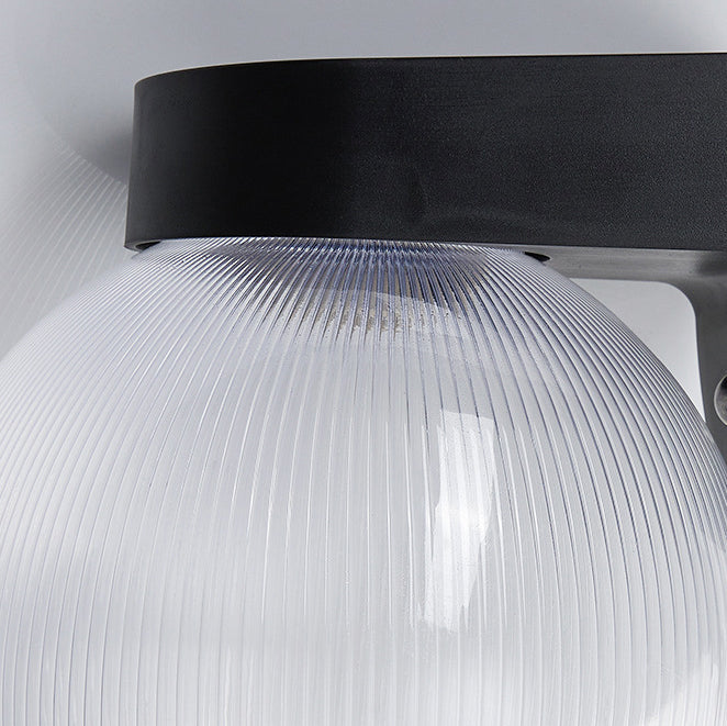 Moderne Einfachheit Wasserdichte Orb Polycarbonat Acryl 1-Licht Wand Scone Lampe Für Außenpatio | Karnz