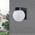 Moderne Einfachheit Wasserdichte Orb Polycarbonat Acryl 1-Licht Wand Scone Lampe Für Außenpatio | Karnz