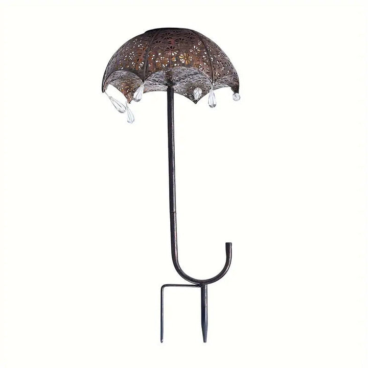 Moderne Art Deco Solar wasserdichte Regenschirm Eisen LED Erdstecker Außenleuchte für Garten | Karnz