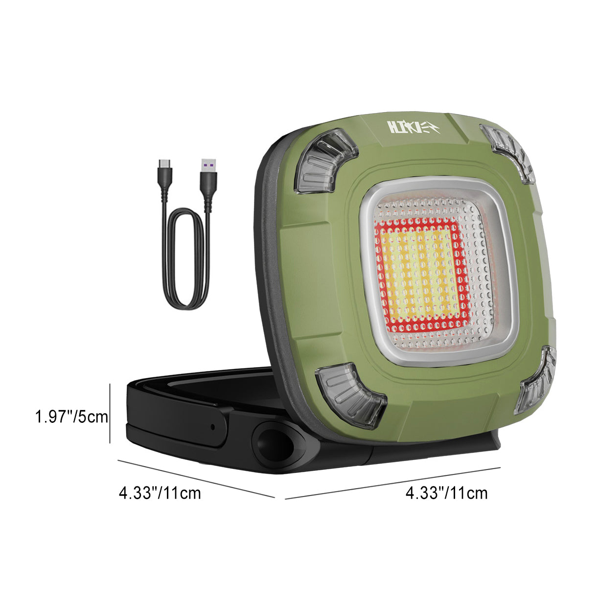 Moderner minimalistischer wasserdichter quadratischer ABS PC LED Außenlicht für den Garten | Karnz