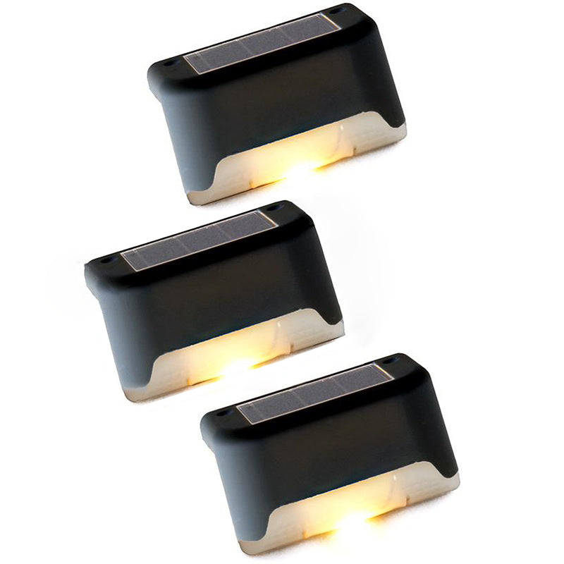 Modern Minimalist Solar Waterproof Rechteckige Plastik LED Außenleuchte Für Garten | Karnz