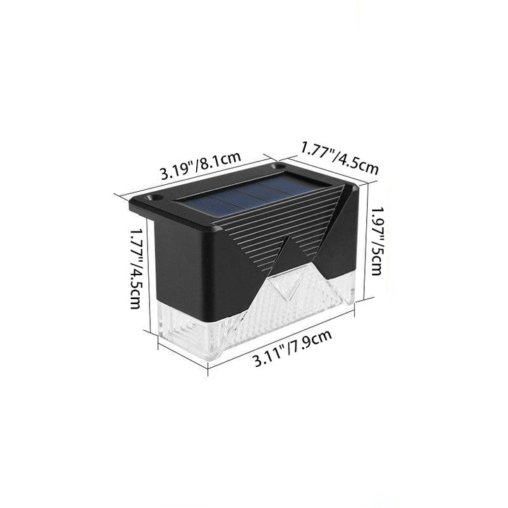 Modern Minimalist Solar Waterproof Rechteckige Plastik LED Außenleuchte Für Garten | Karnz