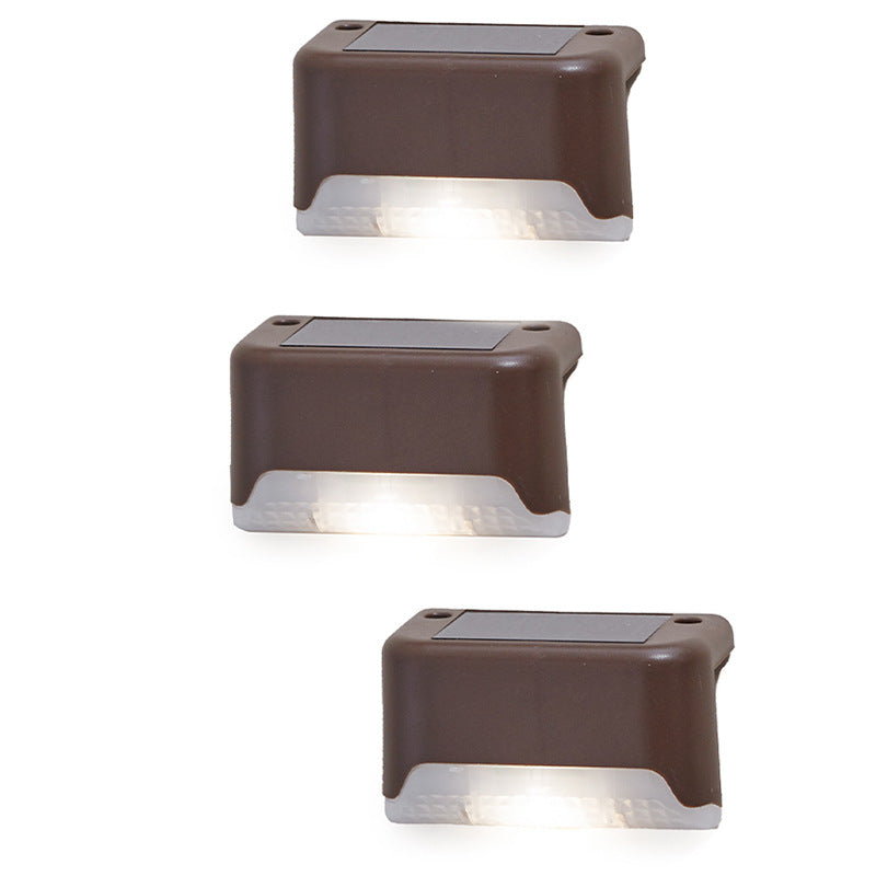Modern Minimalist Solar Waterproof Rechteckige Plastik LED Außenleuchte Für Garten | Karnz