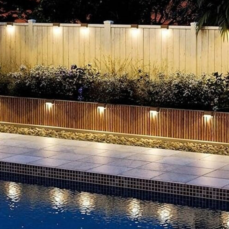 Modern Minimalist Solar Waterproof Rechteckige Plastik LED Außenleuchte Für Garten | Karnz
