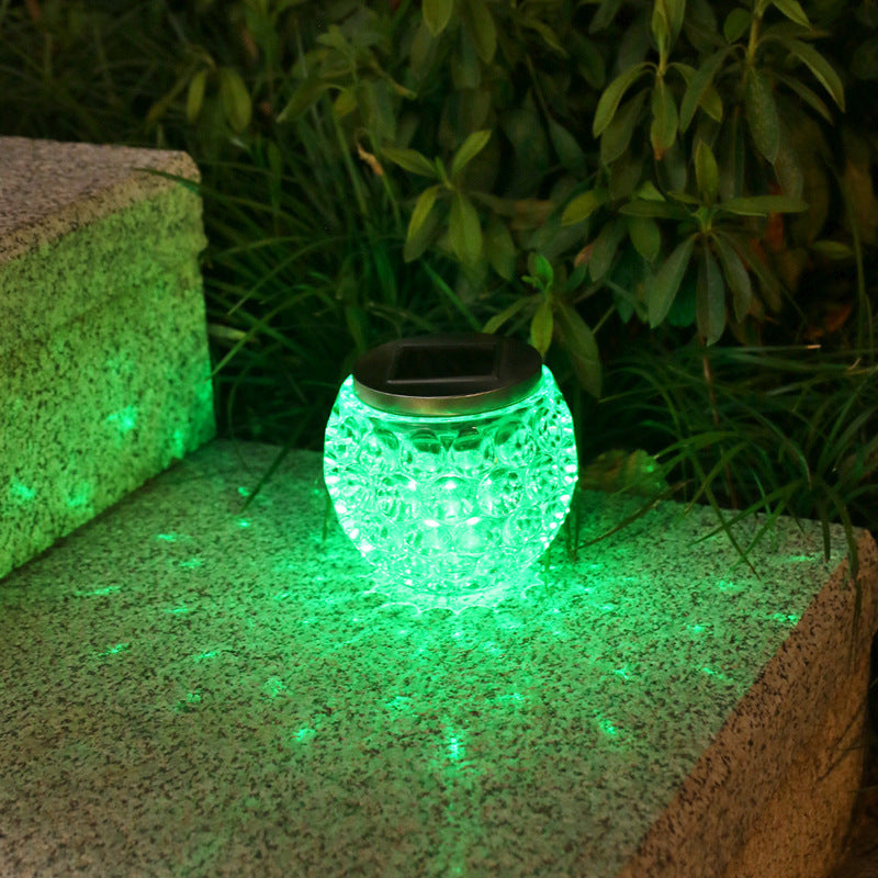 Moderne Art Deco Solar Glass Jar Voller Sterne ABS Edelstahl LED Außenlichter Für Garten | Karnz