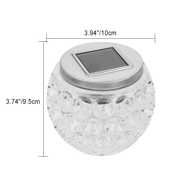 Moderne Art Deco Solar Glass Jar Voller Sterne ABS Edelstahl LED Außenlichter Für Garten | Karnz