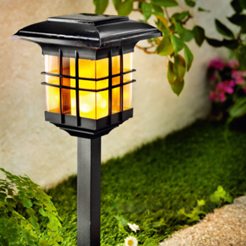 Modern Minimalist Säulen Kunststoff LED Solar Stehlampe für Garten | Karnz
