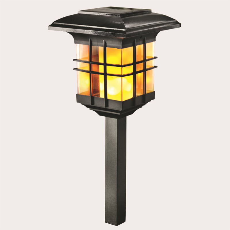 Modern Minimalist Säulen Kunststoff LED Solar Stehlampe für Garten | Karnz